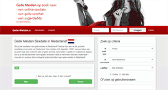Desktop Screenshot of geile-meiden.nl